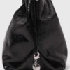 M-Tasche aus geknittertem Leder