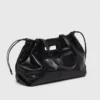 M-Tasche aus geknittertem Leder
