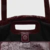 M-Tasche aus geknittertem Leder