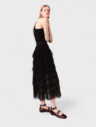 Mary-Jane-Ballerinas aus Leder mit Nieten
