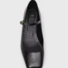 Mary Janes mit Absatz und Strasssteinen