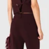 Maßgeschneiderte Anzughose mit hoher Taille