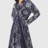 Maxi-Kleid mit Bandana-Print