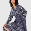 Maxi-Kleid mit Bandana-Print