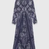 Maxi-Kleid mit Bandana-Print