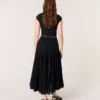 Maxikleid aus Häkel-Strick