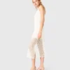 Maxikleid aus Häkelstoff mit Strasssteinen