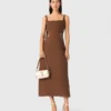 Maxikleid aus Leinenmischung