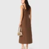 Maxikleid aus Leinenmischung