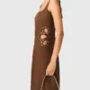 Maxikleid aus Leinenmischung