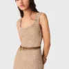Maxikleid aus Strickstoff mit Strasssteinen