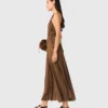 Maxikleid mit Falten