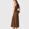 Maxikleid mit Falten