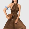 Maxikleid mit Falten