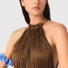Maxikleid mit Falten