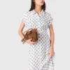 Maxikleid mit Jacquard-Print