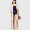Maxikleid mit Jacquard-Print