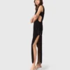 Maxikleid mit Juwelenkragen