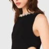 Maxikleid mit Juwelenkragen