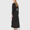 Maxikleid mit Perlen und Strass