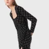 Maxikleid mit Perlen und Strass