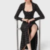 Maxikleid mit Perlen und Strass