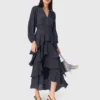 Maxikleid mit Rüschen