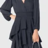 Maxikleid mit Rüschen
