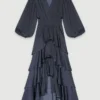 Maxikleid mit Rüschen
