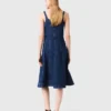 Midi-Jeans-Kleid