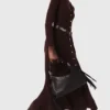 Midi-Strickkleid mit Knöpfen