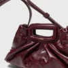 Milpli Mini-Clutch aus geknittertem Leder