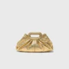 Milpli Mini-Clutch aus Metallic-Leder
