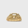 Milpli Mini-Clutch aus Metallic-Leder
