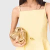 Milpli Mini-Clutch aus Metallic-Leder