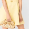 Milpli Mini-Clutch aus Metallic-Leder