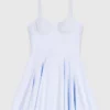 Mini-Babydoll-Kleid aus Baumwolle