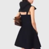 Mini-Babydoll-Kleid aus Strick