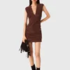 Mini-Faltenkleid