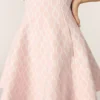 Mini-Jacquard-Strickkleid