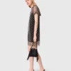 Mini-Kleid aus besticktem Tüll