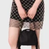 Mini-Kleid aus besticktem Tüll