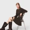 Mini-Kleid aus Yak-Mischung
