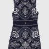 Mini-Kleid mit Bandana-Print