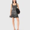 Mini-Strickkleid mit Muster