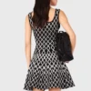 Mini-Strickkleid mit Muster