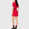 Mini-Strickkleid mit Rippmuster