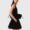 Mini-Tweed-Kleid mit ausgestelltem Rock