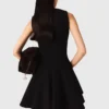 Mini-Tweed-Kleid mit ausgestelltem Rock