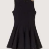 Mini-Tweed-Kleid mit ausgestelltem Rock